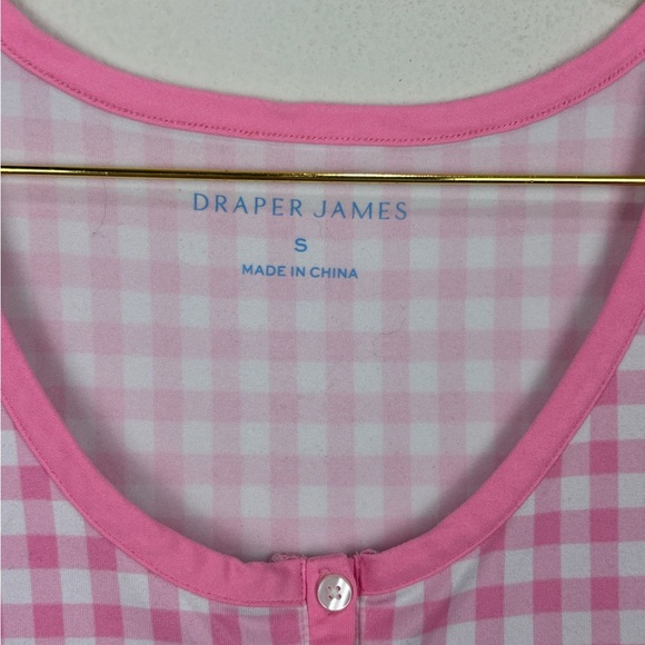 Draper James Hilary Pink Gingham Pajama Set Size Small checkered girly Lounge - Picture 11 of 13